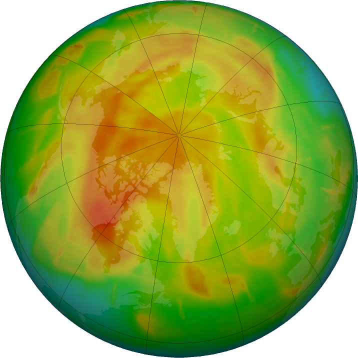 Arctic ozone map for 02 May 2011